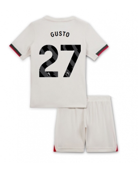 Chelsea Malo Gusto #27 Echipament de Fotbal Replică 2025-26 Copii Deplasare (+ Șorturi)